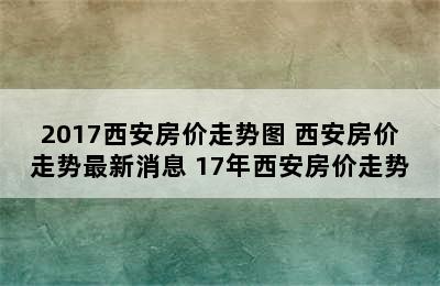 2017西安房价走势图 西安房价走势最新消息 17年西安房价走势